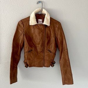 Candie’s Faux Leather Jacket Size Small
